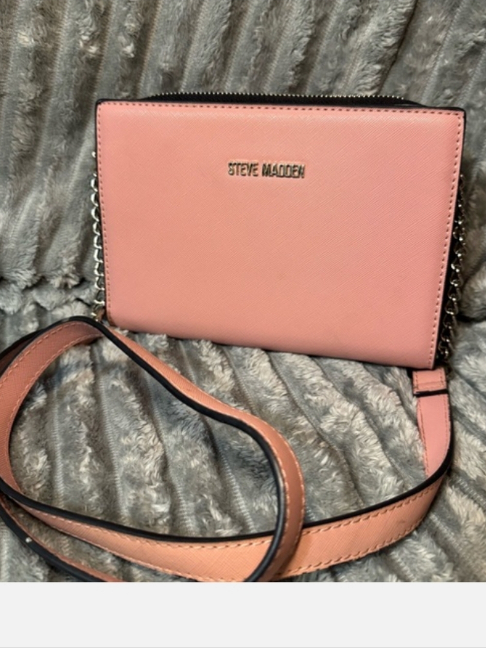 Steve Madden Blush Pink Crossbody with Chain Detail